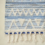 BOHO Kai Handwoven Rug - Blue & Natural