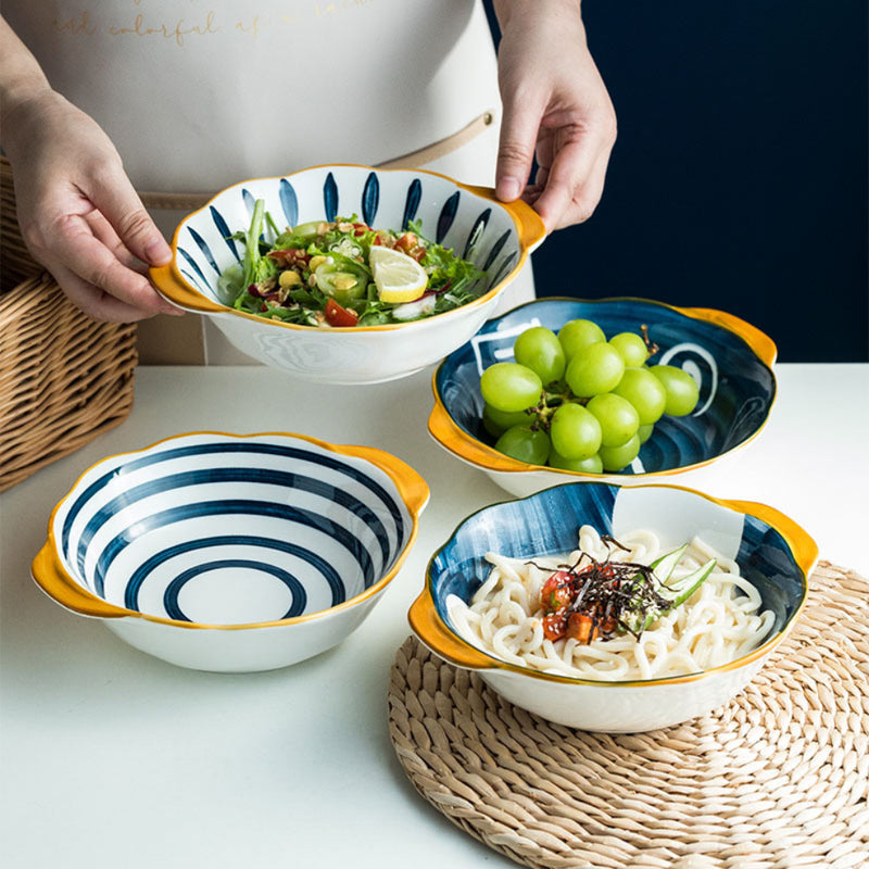 Bowl With Handles Nitori - Bowl, ceramic bowl, serving bowls, noodle bowl, salad bowls,  bowl for snacks, bowl with handle | Bowls for dining table & home decor