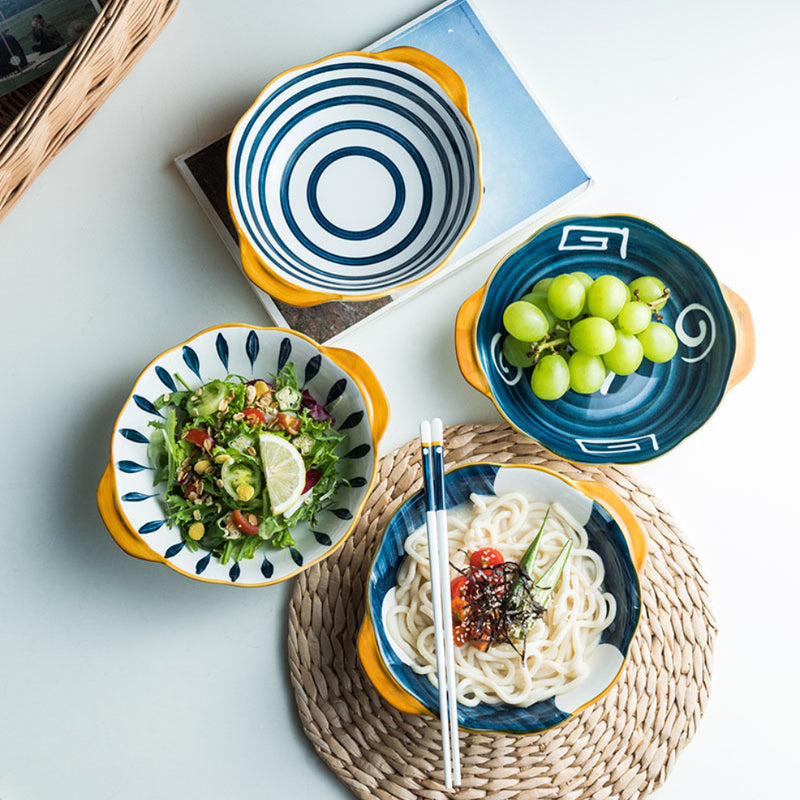 Bowl With Handles Nitori - Bowl, ceramic bowl, serving bowls, noodle bowl, salad bowls,  bowl for snacks, bowl with handle | Bowls for dining table & home decor