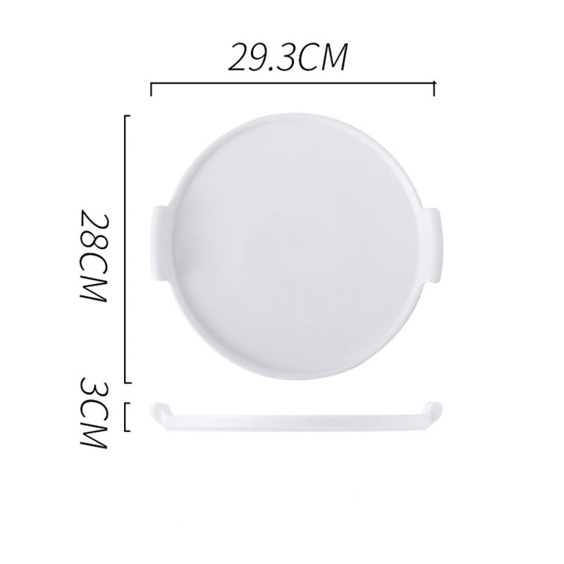 Cake Plate With Cover White 11.5 Inch