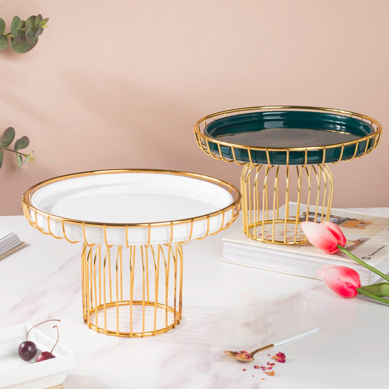 Metallic Cake Stand 8 inch