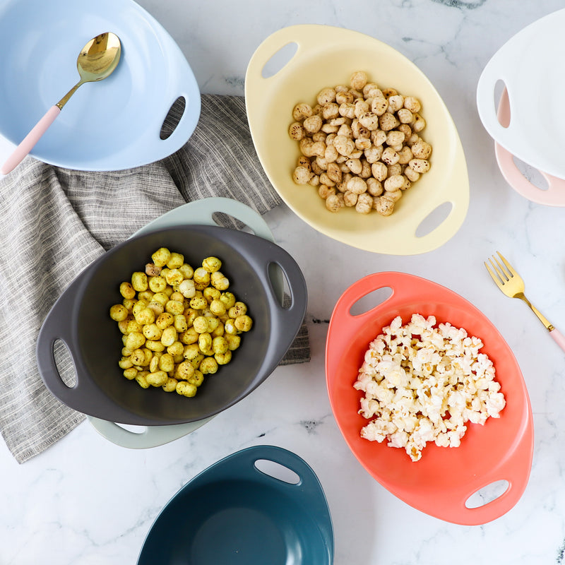 Baking Bowl With Handles Large - Bowl, ceramic bowl, serving bowls, noodle bowl, salad bowls, bowl with handle, baking bowls | Bowls for dining table & home decor