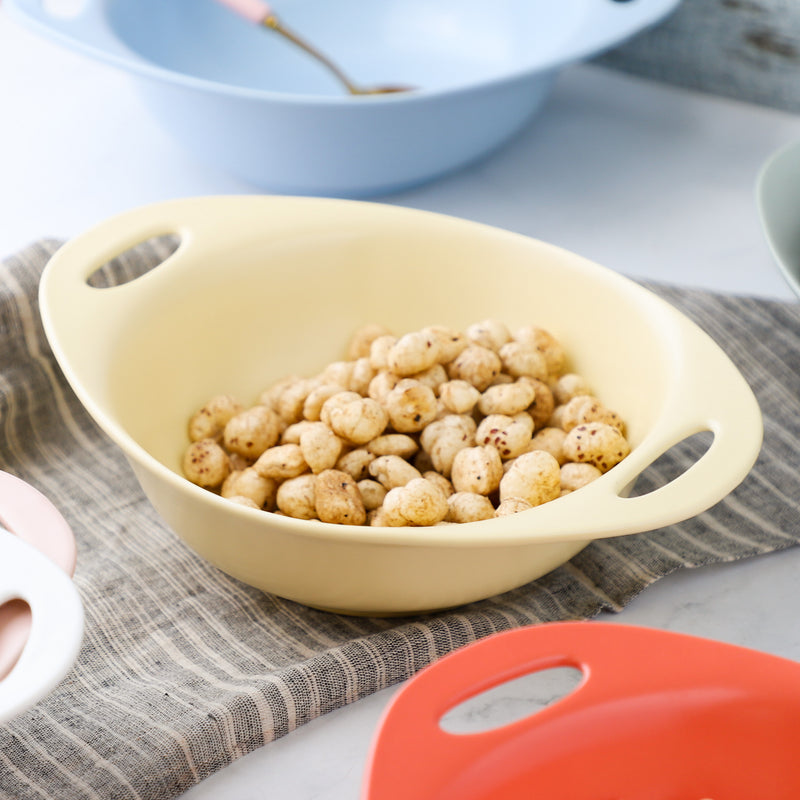 Baking Bowl With Handles Large - Bowl, ceramic bowl, serving bowls, noodle bowl, salad bowls, bowl with handle, baking bowls | Bowls for dining table & home decor