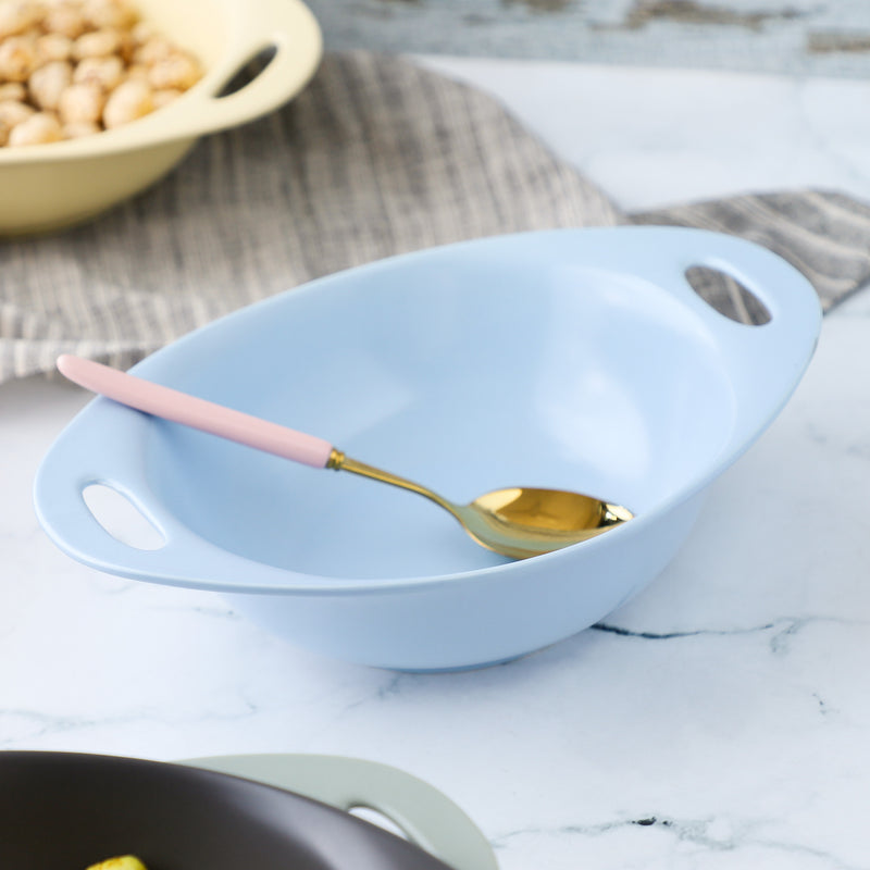 Baking Bowl With Handles Large - Bowl, ceramic bowl, serving bowls, noodle bowl, salad bowls, bowl with handle, baking bowls | Bowls for dining table & home decor