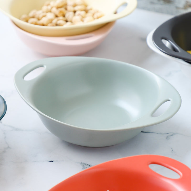 Baking Bowl With Handles Large - Bowl, ceramic bowl, serving bowls, noodle bowl, salad bowls, bowl with handle, baking bowls | Bowls for dining table & home decor