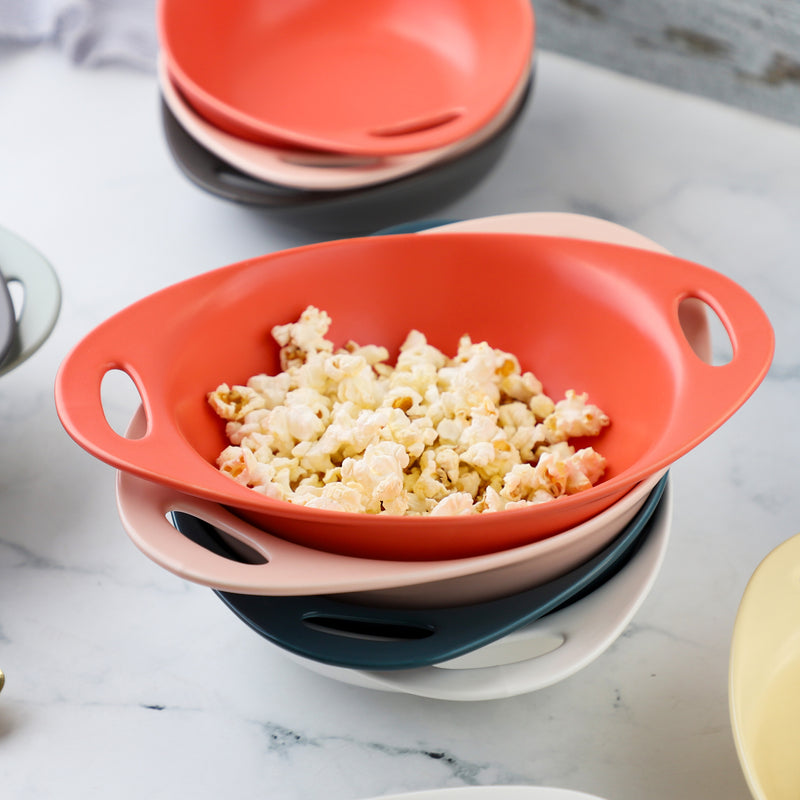 Baking Bowl With Handles Large - Bowl, ceramic bowl, serving bowls, noodle bowl, salad bowls, bowl with handle, baking bowls | Bowls for dining table & home decor