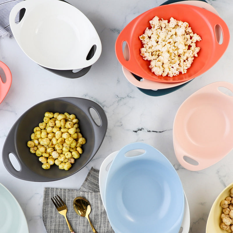 Baking Bowl With Handles Large - Bowl, ceramic bowl, serving bowls, noodle bowl, salad bowls, bowl with handle, baking bowls | Bowls for dining table & home decor