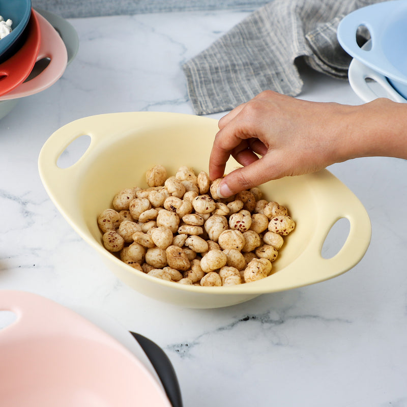Baking Bowl With Handles Large - Bowl, ceramic bowl, serving bowls, noodle bowl, salad bowls, bowl with handle, baking bowls | Bowls for dining table & home decor