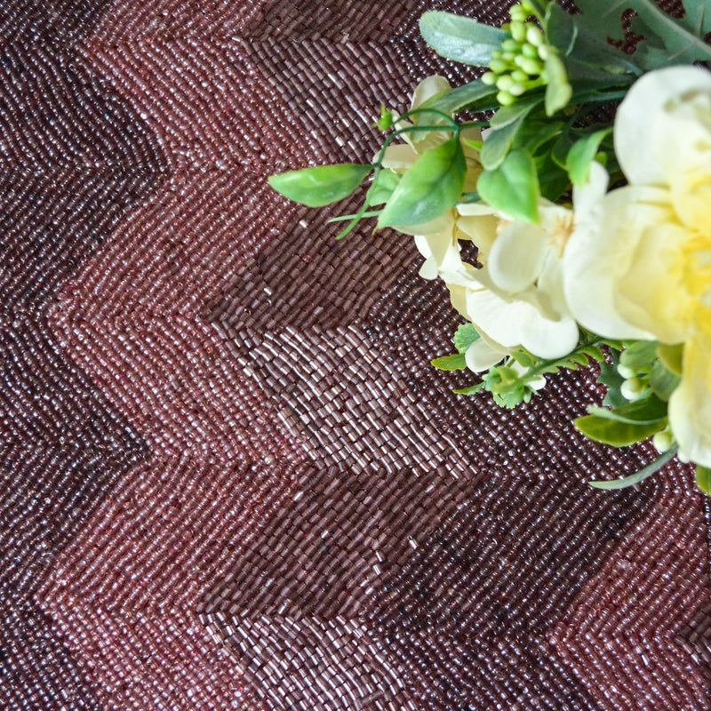 Beads Pink Square Mat