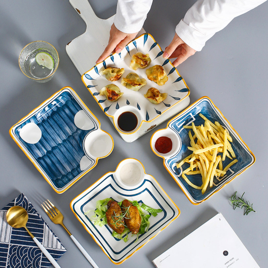 Chip and Dip Plate Nitori