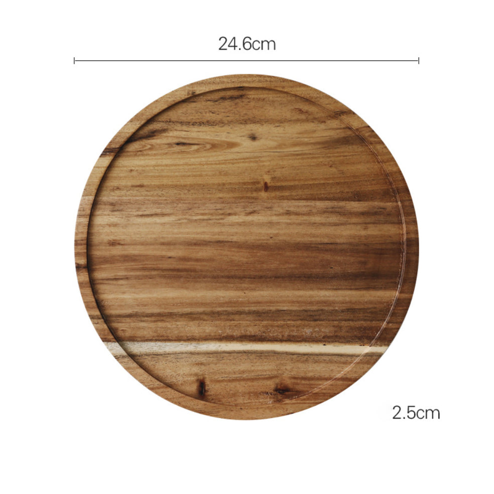 Acacia Wood Rotating Cake Stand 8 Inch