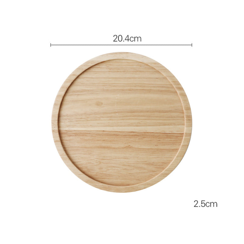 Rubber Wood Rotating Cake Stand 8 Inch