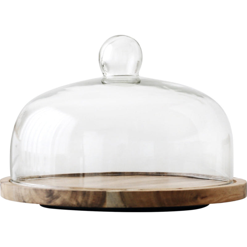 Acacia Wood Rotating Cake Stand 8 Inch