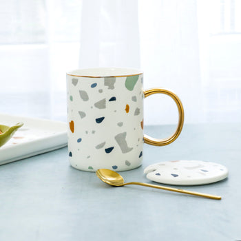 Coffee Mug with Lid- Mug for coffee, tea mug, cappuccino mug | Cups and Mugs for Coffee Table & Home Decor