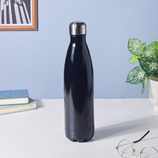 Stainless Steel Water Bottle Black 750ml