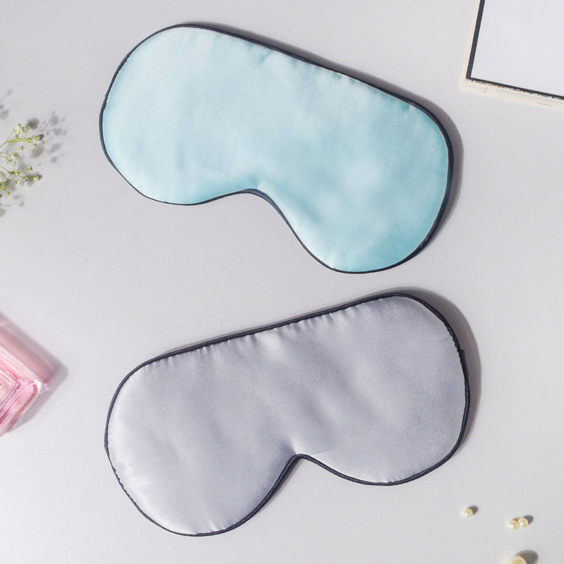 Aqua Blue Travel Eye Mask