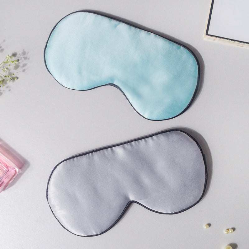 Silver Grey Travel Eye Mask