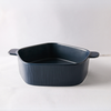 GEOMTERIC pentagon serving bowl - Prussian blue - Bowl, ceramic bowl, serving bowls, noodle bowl, salad bowls, bowl for snacks, large serving bowl, bowl with handle | Bowls for dining table & home decor