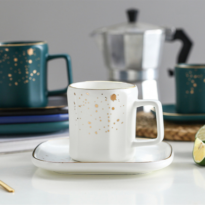 Cara White Cup and Saucer- Tea cup, coffee cup, cup for tea | Cups and Mugs for Office Table & Home Decoration