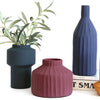 Tall Blue Ceramic Vase - Flower vase for home decor, office and gifting | Home decoration items