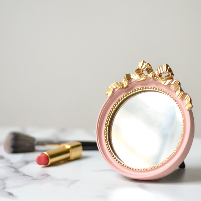 Decorative Pink Mirror - Dressing table mirror and makeup vanity mirror online | Room decor items