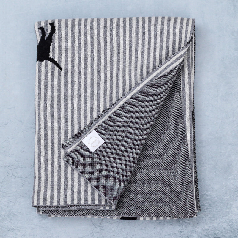 Grey Knitted Blanket