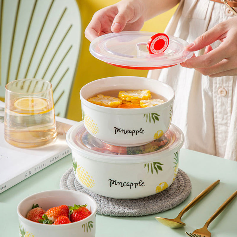 Pineapple Lunch Box Set of 3 - Lunch box