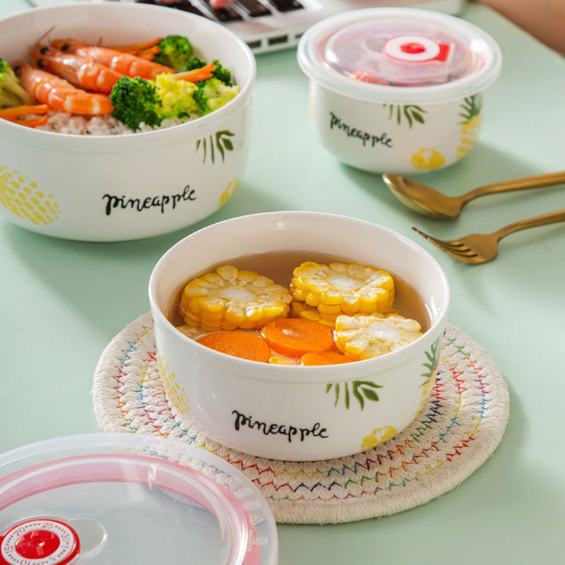 Pineapple Lunch Box Set of 3 - Lunch box