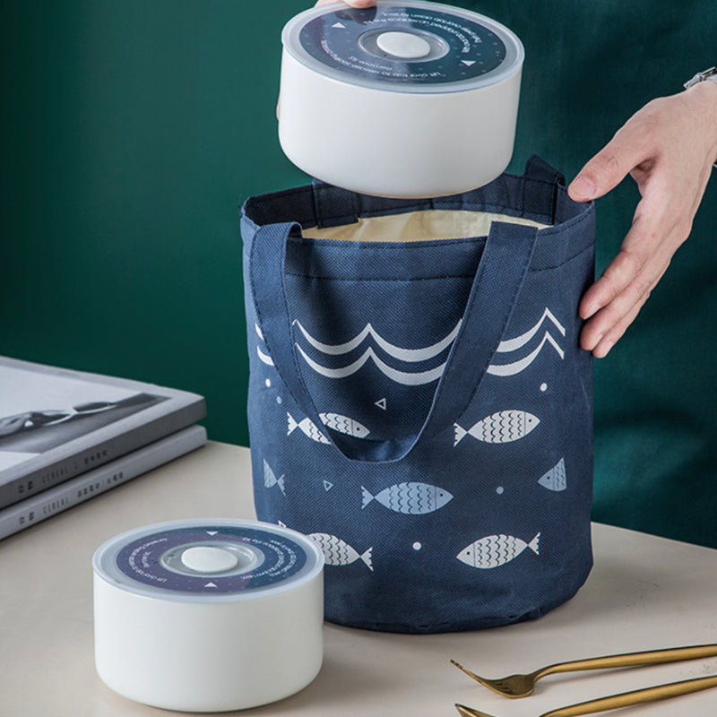 Fish Print Lunch Bag
