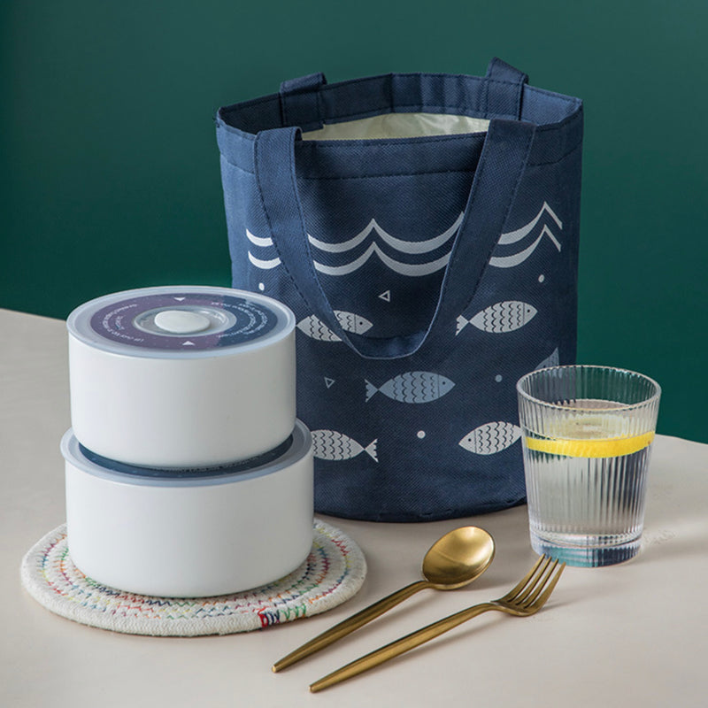 Fish Print Lunch Bag