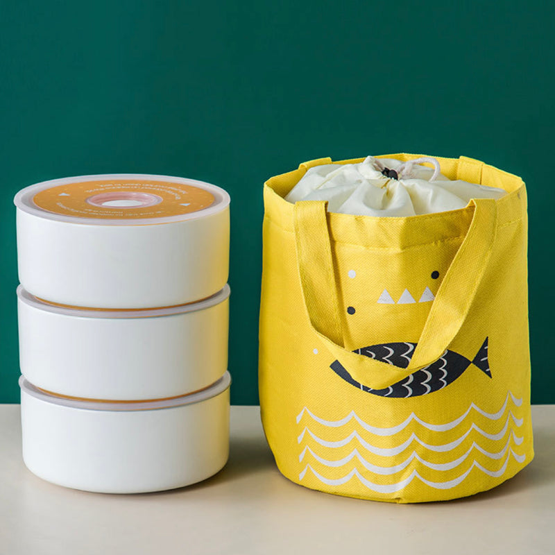 Fish Print Lunch Bag