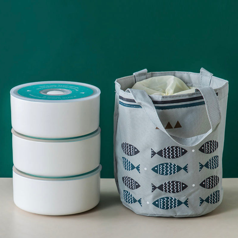 Fish Print Lunch Bag