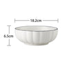 White Scallop Snack Bowl 800 ml - Bowl, ceramic bowl, serving bowls, noodle bowl, salad bowls, bowl for snacks, large serving bowl | Bowls for dining table & home decor