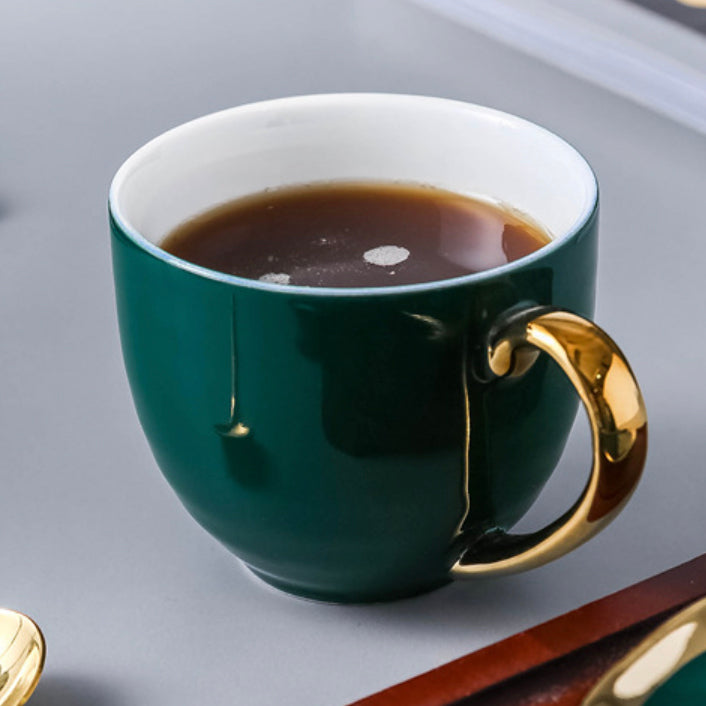 Emerald Tea Set With Stand - Tea cup set, tea set, teapot set | Tea set for Dining Table & Home Decor