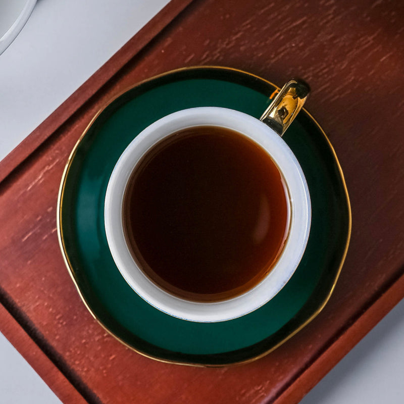 Emerald Tea Set With Stand - Tea cup set, tea set, teapot set | Tea set for Dining Table & Home Decor