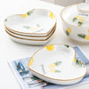 Pineapple Heart Plates and Pot For 4