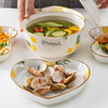 Pineapple Heart Plates and Pot For 4