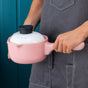Ceramic Pot With Lid And Handle - Cooking Pot