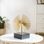 Rising Peacock Decor Showpiece Gold Small