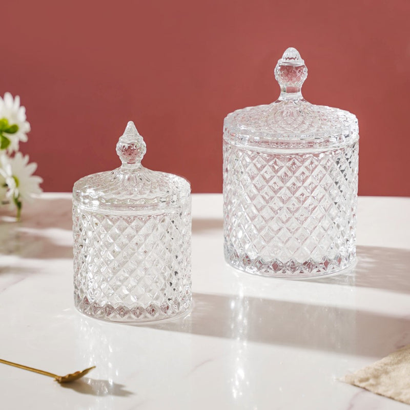 Transparent Crystal Glass Small Candy Jar 250 ml - Jar