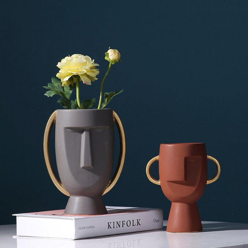 Face Flower Pot - Flower vase for home decor, office and gifting | Home decoration items