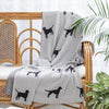 Grey Knitted Blanket