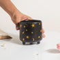 Stars and Moons Black Ceramic Planter Small - Indoor planters and flower pots | Home decor items