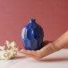 Faux Flora Blue Vase - Flower vase for home decor, office and gifting | Home decoration items
