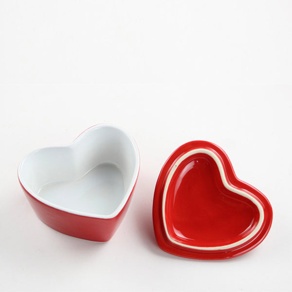 Heart Bowl With Lid - Baking Dish