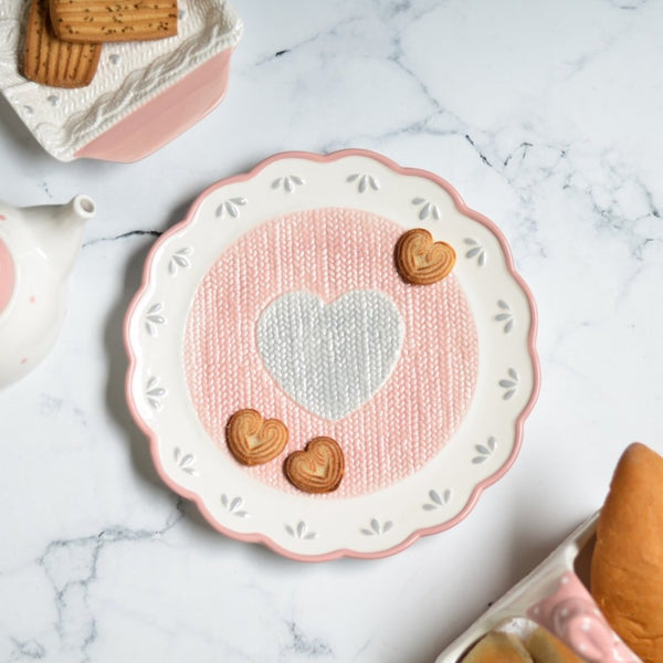 Heart Plate - Ceramic platter, serving platter, fruit platter | Plates for dining table & home decor