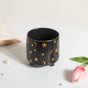 Stars and Moons Black Ceramic Planter Small - Indoor planters and flower pots | Home decor items