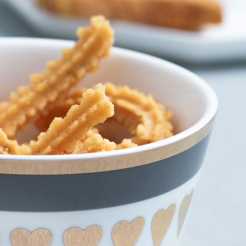 MERRY Heart Snack Bowl 400 ml - Bowl,ceramic bowl, snack bowls, curry bowl, popcorn bowls | Bowls for dining table & home decor