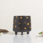 Stars and Moons Black Ceramic Planter Small - Indoor planters and flower pots | Home decor items