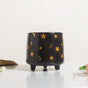 Stars and Moons Black Ceramic Planter Small - Indoor planters and flower pots | Home decor items